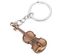 Ciieeo Vintage Guitar Keychain Violin Metal Musical Instrument Keyring Creative Personality Keychain Chain Hanging Decor Party Purse Hanging Charm Violin