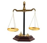 Ciieeo Vintage Metal Balance Scale Ornament for Office Desk Retro Sculpture Symbolizing Justice and Fairness Antique Metal for Lawyers and Home Decoration Meaningful Legal Profession