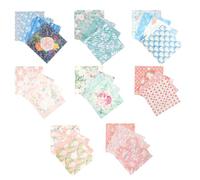 Ciieeo Vintage Scrapbook Paper and Can be Cut into Shape 32 Sheets Collage Supplies with Beautiful Plant Elements , Convenient to Use for DIY Decoupage for Scrapbook and Diaries Crafting