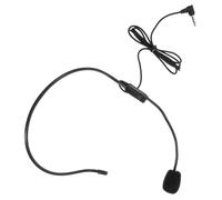 Ciieeo Voice Amplifier Microphone Headset Wired with Adjustable Headworn Mic for Teachers and Tour Guides, Black Condenser Microphone Headset for Speaking and Lectures