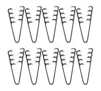 Ciieeo Volumizing Wide-tooth Hair Styling Comb Black Abs Material 10pcs with Gentle Scalp Massage and Effortless Volume Boost Hair Texture Tool for Maximum Root Lift for Men and Women