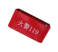 Ciieeo Wall-mounted Double Fire Extinguisher Holder Iron Bracket with Thickened Base Box Rack for Vehicle and Home Use Space-saving Minimalist Design Compatible with Multiple Models Red