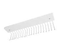 Ciieeo Wall Mounted Rotating Tie and Belt Rack with White Beech Wood Finish for Entryway and Living Room Space Saving and Quick Access