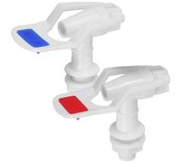 Ciieeo Water Dispenser Tap Replacement Material with 15mm Connecting Diameter 2pcs on The Go Drinking Fountain Faucet Random Color for Vehicle Use for Car Water Tanks