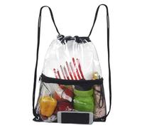 Ciieeo Waterproof Drawstring Toiletry Bag Black Large Capacity Shower Tote Beach Organizer Travel Cosmetic Storage 34x45cm Light Drawstring Backpack