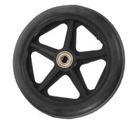 Ciieeo Wheelchair Front Wheel Replacement 8-inch Rubber Tire, Replaceable Mobility Aid Accessory, Single Black Front Caster Suitable for Manual Wheelchairs