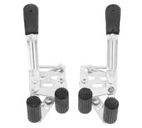 Ciieeo Wheelchair Metal Hand Brake Locks Pair with Side Screw Fixing, Manual Drive Wheelchair Replacement Parts Anti-Slip Parking Brakes for Mobility Aid