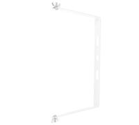 Ciieeo White U-Shaped Iron Solar Panel Mounting Brackets Kit with Adjustable Angle for Photovoltaic Panels and LED Outdoor Floodlight, Wall-Mounted Support for Outdoor Environments