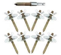 Ciieeo Wood Bird Cage Perch Screws with Gaskets for Birdcage Accessories Sturdy Fixing Screws that Will Not Damage the Cage or Hurt Your Hands Suitable