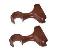 Ciieeo Wooden Curtain Rod Brackets with Easy Installation and Stability Prevention 2pcs for 1 Inch 28 Mm Pole, Premium Wood Material for Window and Balcony Drapery Supports