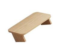 Ciieeo Wooden Feet Stool for Office and Home, 30cm Oak Finish Portable Leg Rest Footstool, Under Desk Step Stool Suitable for Computer Desk and Sofa Use