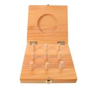 Ciieeo Wooden Finger Dexterity Pegboard for Occupational Therapy with 9 Holes and Pegs, Supports Finger Flexibility and Strength Therapy, for Home Use and Post Surgery Rehabilitation