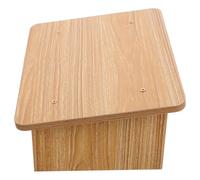 Ciieeo Wooden Footstool Small Angled Step Stool for Bathroom Potty Stool Indoor Bench Footrest Suitable for and Adults in Oak Finish