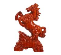Ciieeo Wooden Horse Statue Handcarved Desktop Decor for Living Office Study Solid Wood Animal Ornament Symbolizing Wealth and Success Versatile Handmade Sculpture for Home Decoration