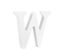 Ciieeo Wooden Letter W Decoration White for Home Wedding Birthday Party Creative DIY Ornament Letter Decor