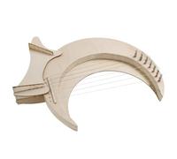Ciieeo Wooden Lyre Handheld Harp for Beginners Portable Small Harp Musical Instrument String Instrument for Learning Folk Music