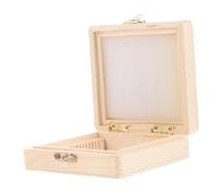 Ciieeo Wooden Microscope Slide Organizer Box for Slides for Biological Specimens Storage Case and Efficient Organization