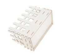 Ciieeo Wooden Puzzle Vase DIY Flower Arrangement Set Natural Wood Craft Vase with Square Stable Display Stand for Home Office Decor Easy Assembly Floral Bouquet Display