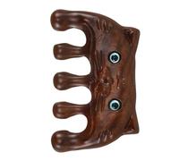 Ciieeo Wooden Scalp Massage Comb Five-tooth Design, Natural Sandalwood Hair Massager Tool for Daily Scalp Stimulation and Relaxation, Suitable for Men and Women