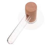 Ciieeo Wooden Wall-mounted Hydroponic Propagation Station with Hanging Glass Tubes, Japanese Style Wall Flower Holder for Bathroom and Living Room Plant Terrarium Decor