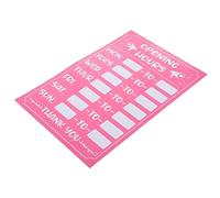 Ciieeo Writable Business Hours Sign Sticker Strong Self-adhesive Backing, Reusable Pvc Store Opening Sign for Smooth Surfaces, for Restaurants and Offices, Pink, Sturdy and Style