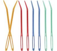 Ciieeo Yarn Needles Knitting Supplies 8pcs Large-Eye Blunt with Curved Points and Smooth Edges, Aluminium for Knitting Projects, for Beginners and Crochet Accessories