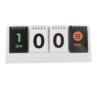 Ciieeo Yearly Reusable Desk Calendar Modern Perpetual Calendar Countdown Reversible Design for Home Office