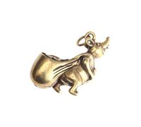 Ciieeo Zodiac Mouse Pendant Keychain Copper Art Ornament Lightweight Women Men Students Unique Festive Decoration for Keys Purses Bags Cartoon Style Accessory