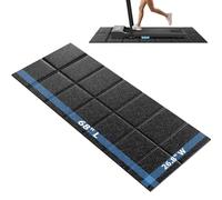 CIIHI Foldable Rubber Treadmill Mat - Walking Pad Mats for Home Fitness, Floor Protector with Non-Slip Texture, Easy to Clean and Maintain, 68" L x 26.8" W