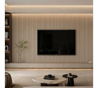 CIIHOO Carbon Crystal Wall Panels, 23.62"×23.62" 6-Pack Midnight Blue, Rigid 3-Layer PVC Composite Decor Panels, Waterproof, Ideal for TV Wall, Living Room, Kitchen & Bathroom Dry Areas
