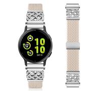 CiimWaa 20mm Braided Nylon Strap for Garmin Vivoactive 6/5 | 20mm Elastic Magnetic Buckle Watch Band for Garmin Forerunner 70/170/170 music/55/158/165/245, Stretchy Band for Men Women