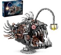 CIJINAY Mechanical Lantern Fish Building Sets,Ocean Animal Collection Toy,Adults Home or Office Decor,STEM Building Gift for Teens Boys and Girls 7-14 (1038PCS with LED)