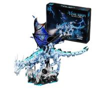 CIJINAY The Dark Ice Magic Dragon Building Kit - 1646-Piece Mythical Creature Model | Detailed Collectible for Adults & Teens | Unique Gift for Fantasy Fans/Birthdays/Christmas (13093)
