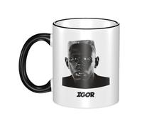 CIJPUYWFK Creator The Rapper-Tyler Mug with Colored Edge - Durable & Stylish Hip Hops Merchandise for Home, Office, Or Gifts.