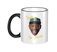 CIJPUYWFK Creator The Rapper-Tyler Mug with Colored Edge - Durable & Stylish Hip Hops Merchandise for Home, Office, Or Gifts.