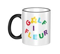 CIJPUYWFK Creator The Rapper-Tyler Mug with Colored Edge - Durable & Stylish Hip Hops Merchandise for Home, Office, Or Gifts.