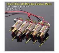 CIK Big Coreless electronic starter 12.5mm/ 13mm DC 3V 3.7V 6V 7.4V 12V High Speed 5-Pole Rotor Efficency electronic starter DIY Servo Gear Steering BIANMTSW(Model D)