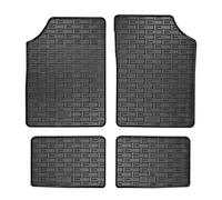 AUTO-STYLE Set of rubber mats compatible with Dacia Spring EV 2021 (4-piece + mounting system)
