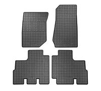 CIKCar Rubber car mats set compatible with Jeep Wrangler III (JK) 2007-2018 (4-pieces)