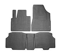 CIKCAR Rubber car mats set compatible with Mercedes Citan Tourer/T-Class MPV (W420) & Renault Kangoo III MPV & Nissan Townstar MPV 2021- (5-pieces + fixing system)