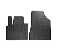 CIKCar Rubber car mats set compatible with Mercedes Citan (W420) Box & Renault Kangoo Furgon & Nissan Townstar 2021- (2-pieces + fixing system)