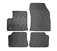 CIKCar Rubber car mats set compatible with Opel Mokka-e 2020- (4-pieces + fixing system)