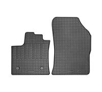 CIKCar Rubber car mats set compatible with Renault Express Cargo 2021- (2-pieces + fixing system)
