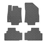 CIKCar Set of Rubber Mats Compatible with Kia EV3 2024- (4-Piece + Mounting System)
