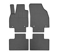 CIKCAR Set of Rubber Mats Compatible with MG ZS II Hybrid+ 2024 (4-Piece + Mounting System), Black