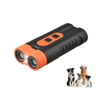 Cikda Anti Barking Device for Dogs, Dog Barking Deterrent Devices Handheld Ultrasonic Dog Repeller Rechargeable Stop Barking Dog Device with Two Strong LED Flashlight, 30ft Range