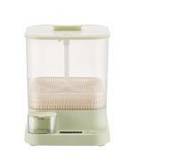 Cikda Smart Automatic Bean Sprouts Machin,Multifunctional Bean Sprout Machines with 3 Tier Sprouts Beans,Stackable Seedling Tray,1.5l Water Tank. for Beans, Sprouts, Microgreens