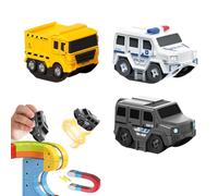 Cikiki 2-Pack Replacement Electric Train Cars for Magnetic Rail,USB Rechargeable Magnetic 3D Infinity Track Train Head for Magnetic-Track,Cannot Operate Alone,Tracks & Cable Not Included