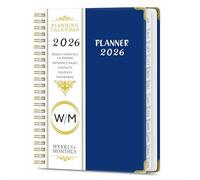 Cikiki 2026 Monthly Planner - 2026 Planner/Calendar, 12 Months Planner with Colorful Tabs, JAN 2026-DEC 2026, 8'' x 10'', 2026 Monthly Calendar with 2-Sides Pockets