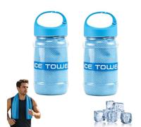 Cikiki 2Pcs Cooling Towel,30x100cm Cool Towels for Neck Hot Weather,Breathable Instant Quick Drying Ice Cool Microfibre Towel for Men Women Gym Workout Running Yoga Golf Camping
